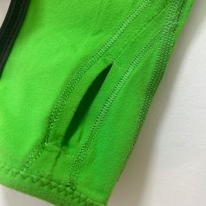 Lululemon Bright Green 3/4 Zip Up Pullover